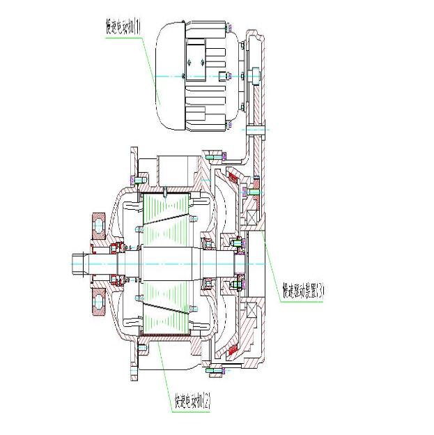 MD1型電動葫蘆主、副電機組合圖